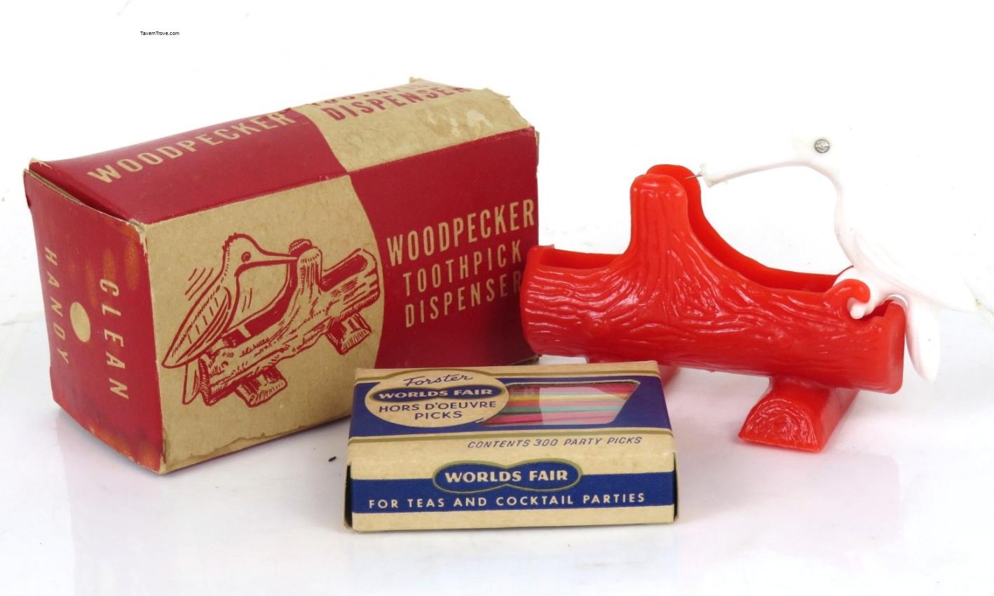 Pileated Woodpecker Worlds Fair Toothpick Dispenser