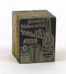 Pilsener Beer print block