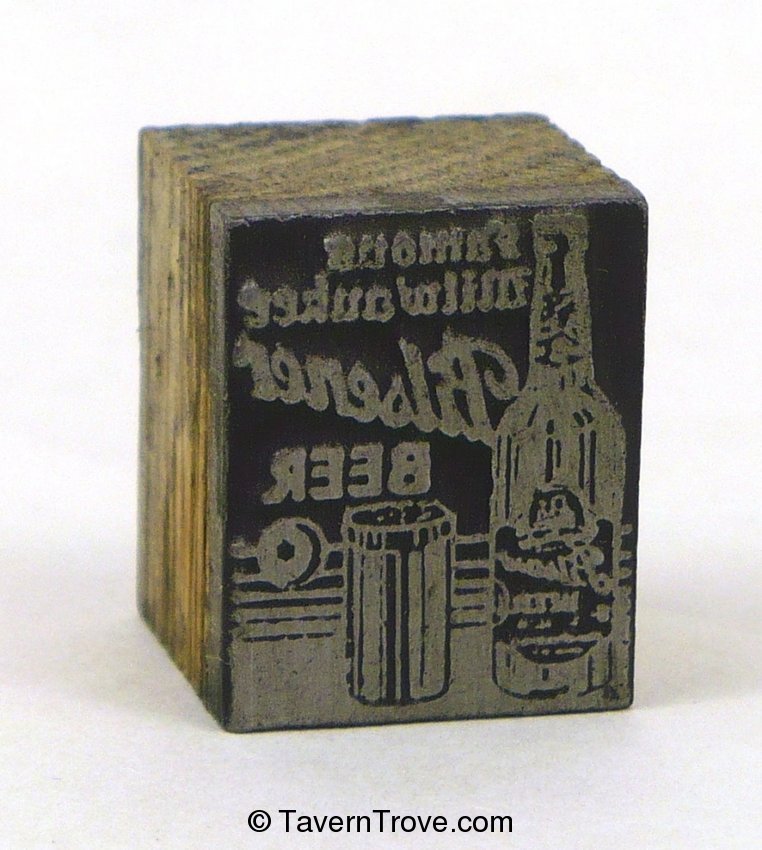 Pilsener Beer print block