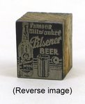 Pilsener Beer print block