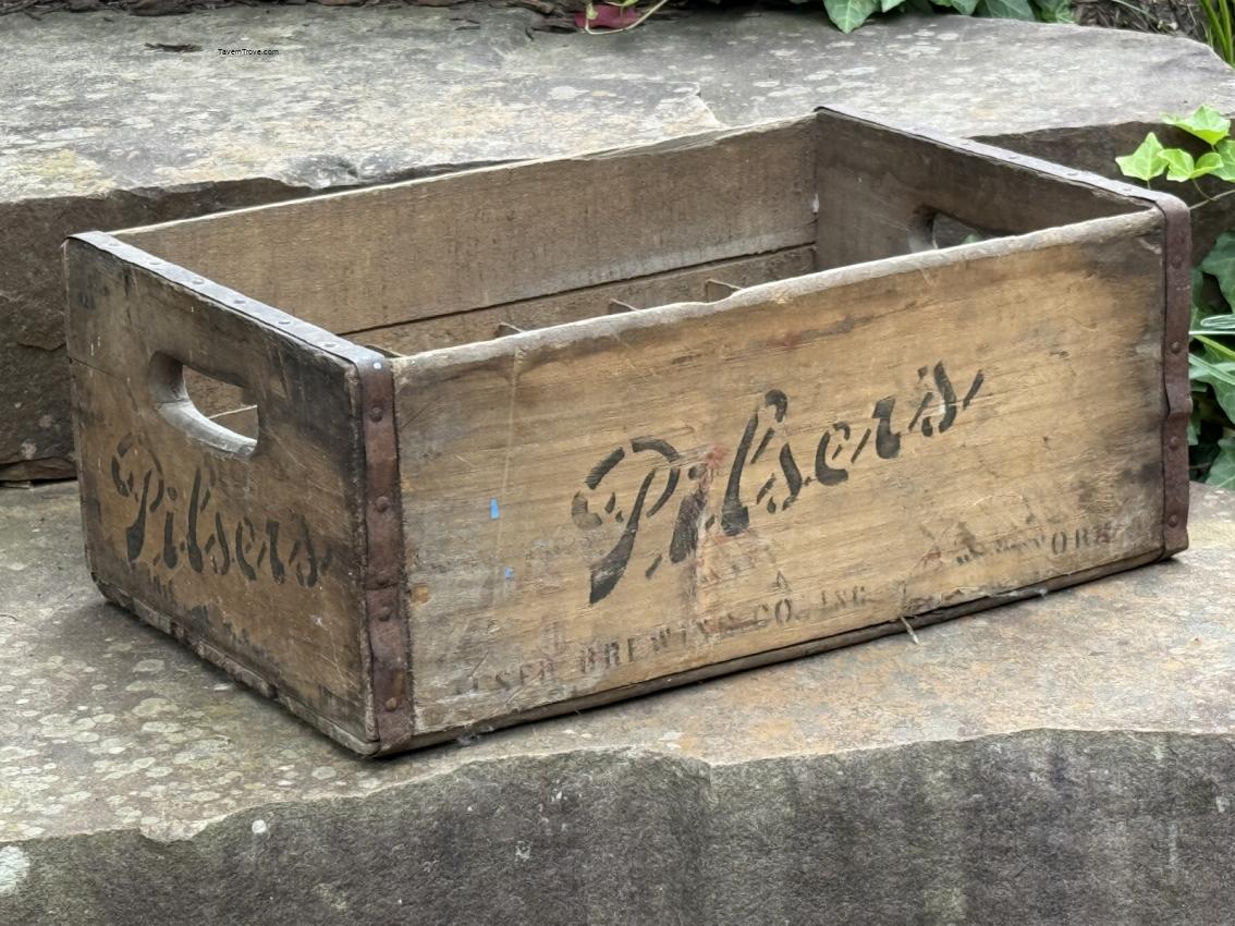 Pilser's (Schlitz) Beer Wooden Crate For Steinies