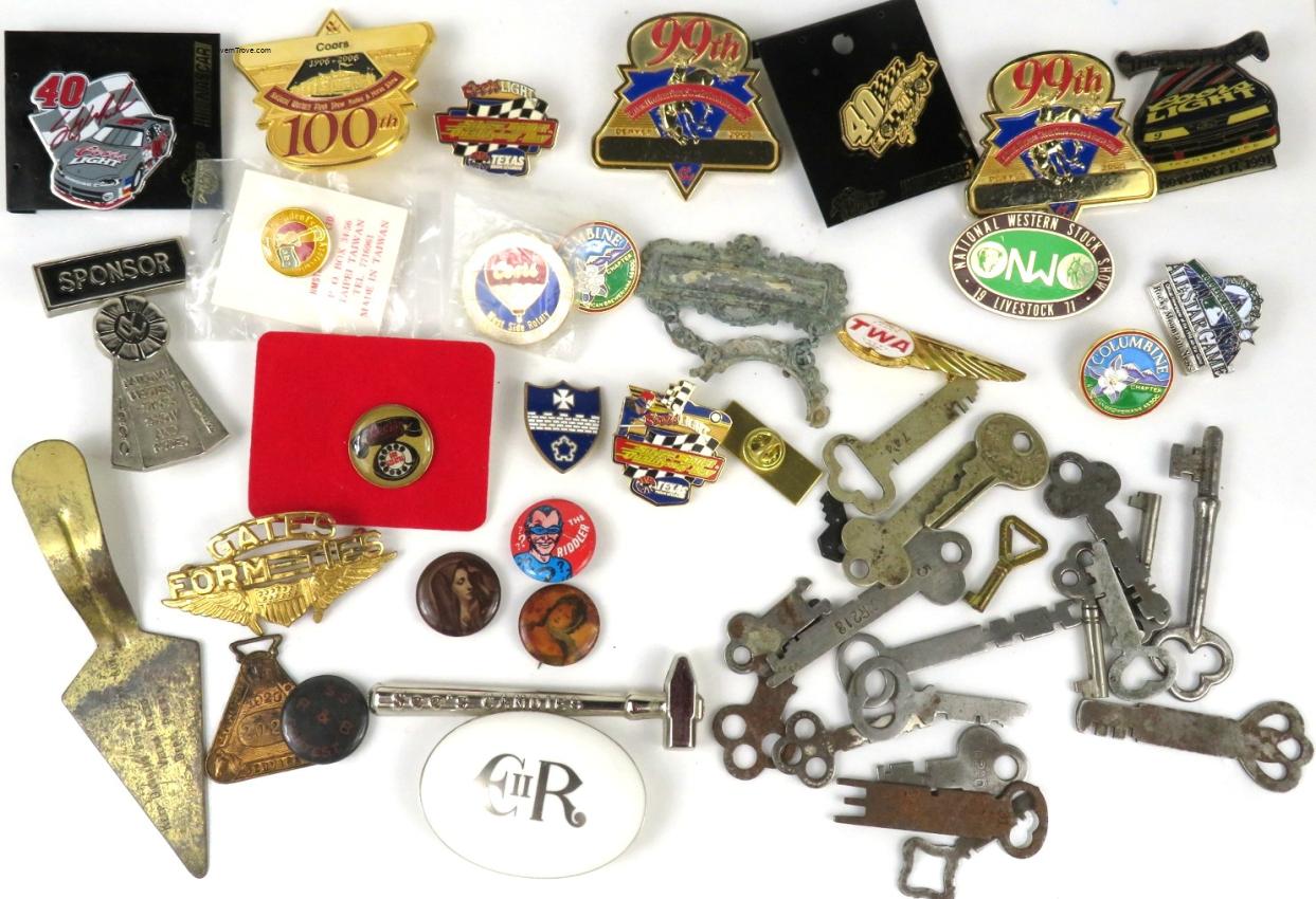 Pins Pinbacks and Vintage Lock Keys Inc. National Western Stock Show Denver