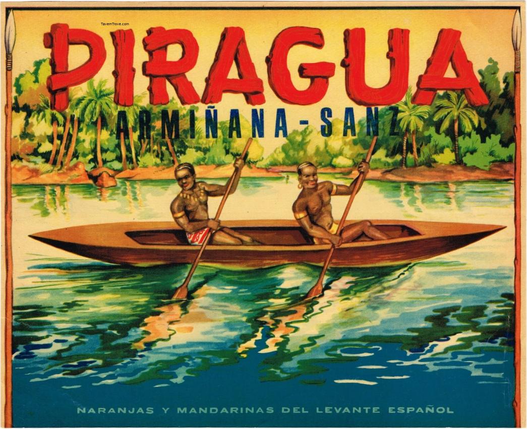 Piragua Arminana-Sanz Fruit Crate Label