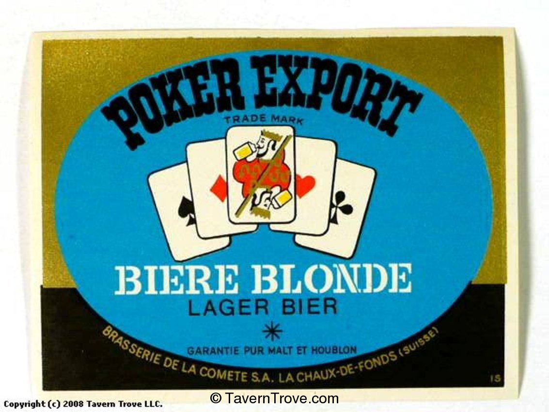 Poker Export Biere Blonde