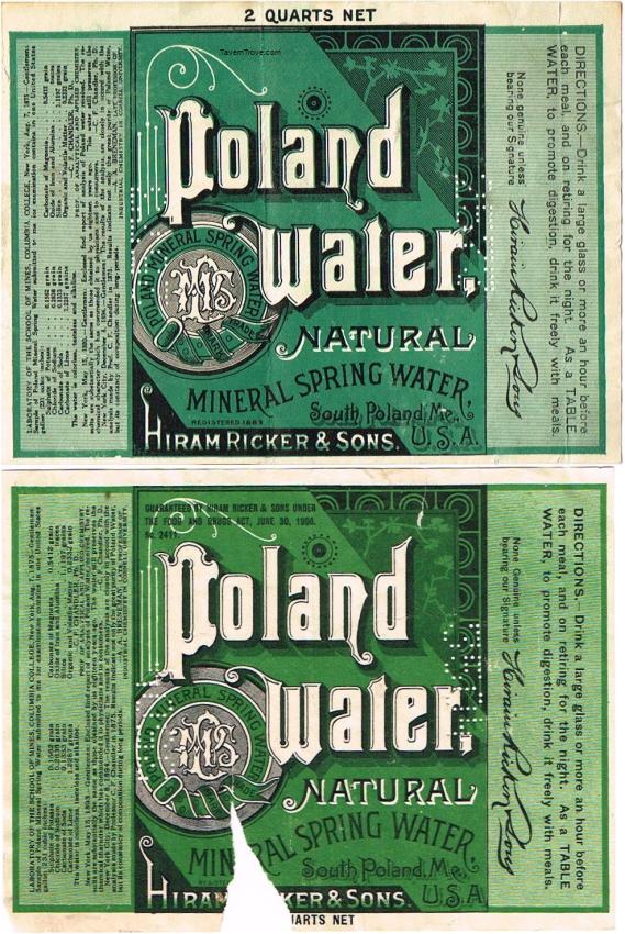 Poland Water Hiram Ricker Lot of Two South Poland Maine