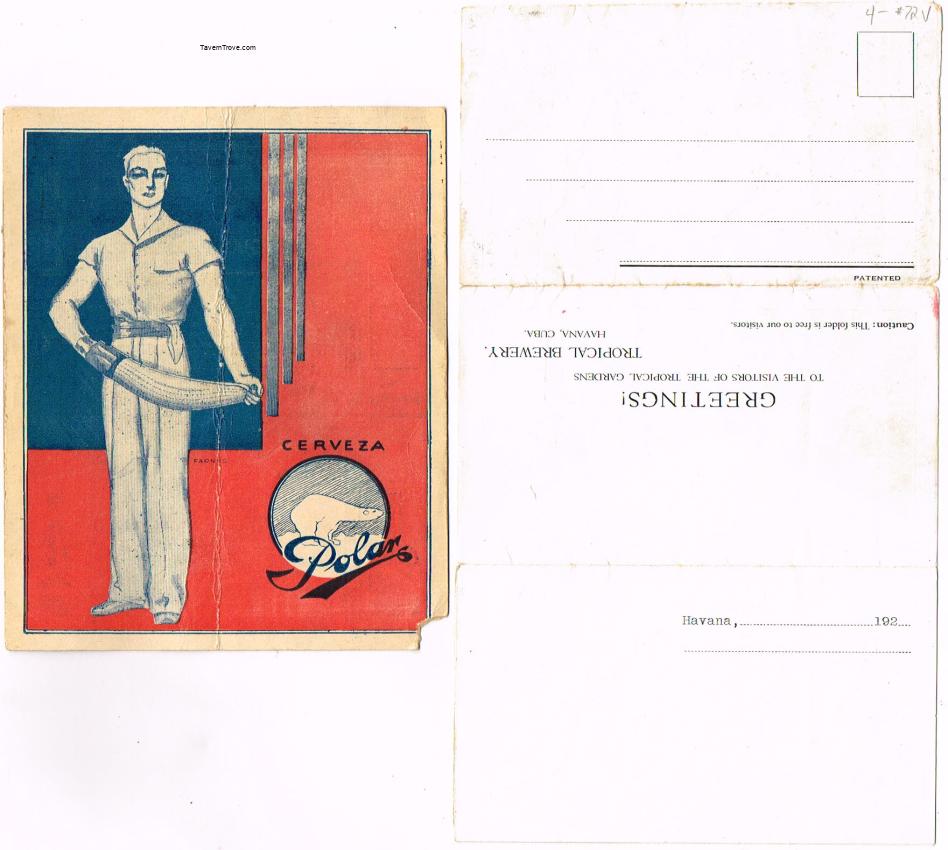 Polar Beer Lot of Two Souvenirs Postcards & Menu