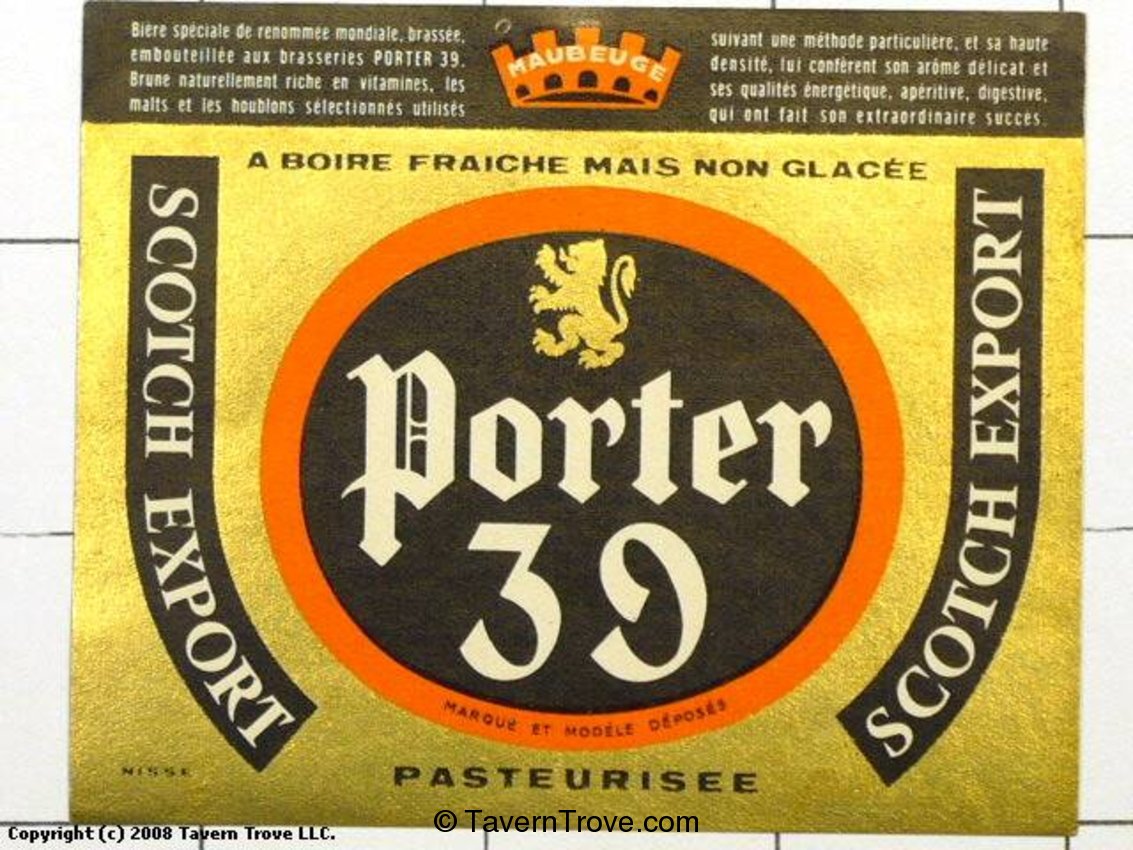 Porter 39 Scotch Export