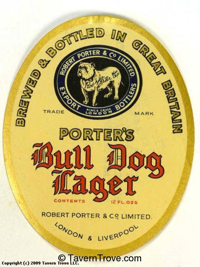 Porter's Bull Dog Lager