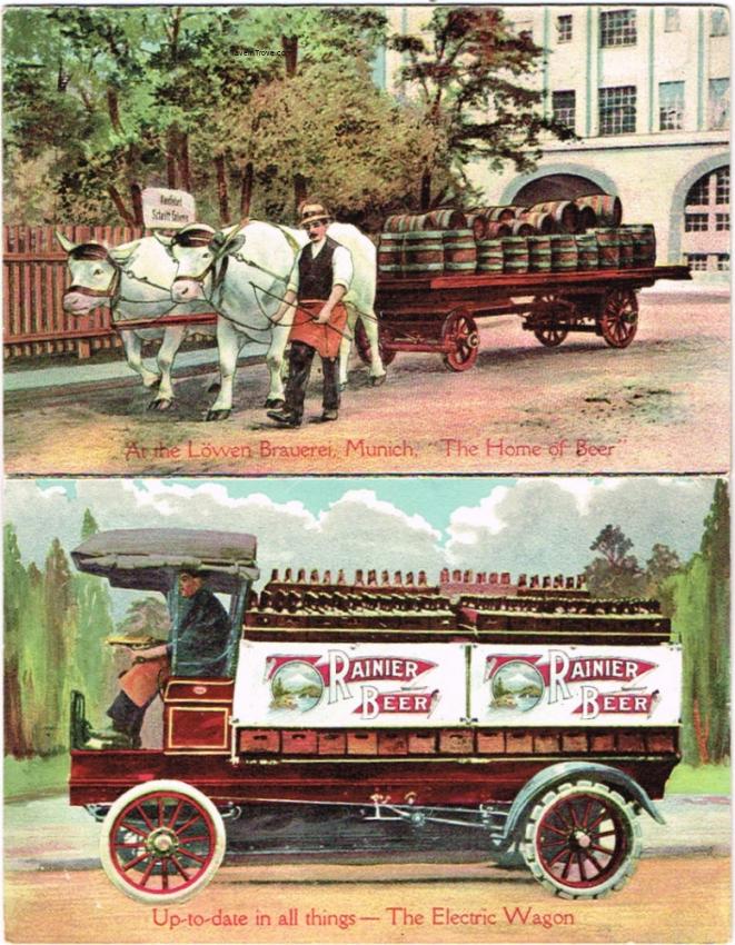 Kirchner & Mante Postcard Set Rainier Beer