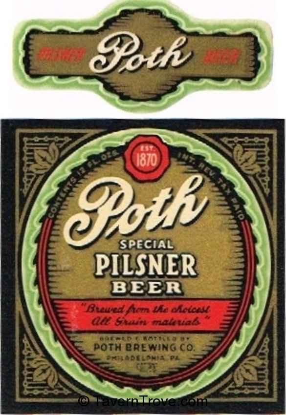 Poth Special Pilsener Beer