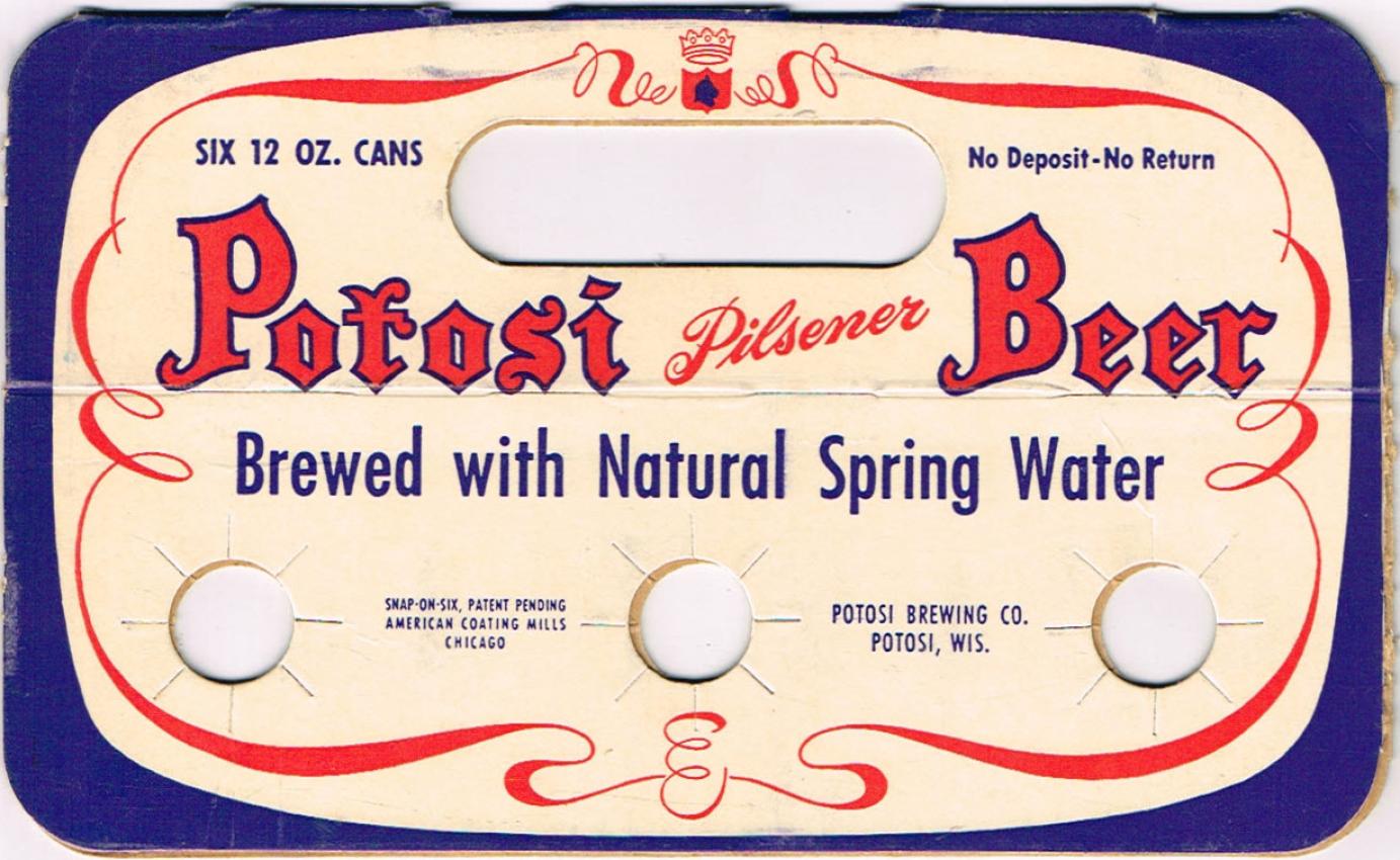 Potosi Beer Cone Top Six Pack Carrier