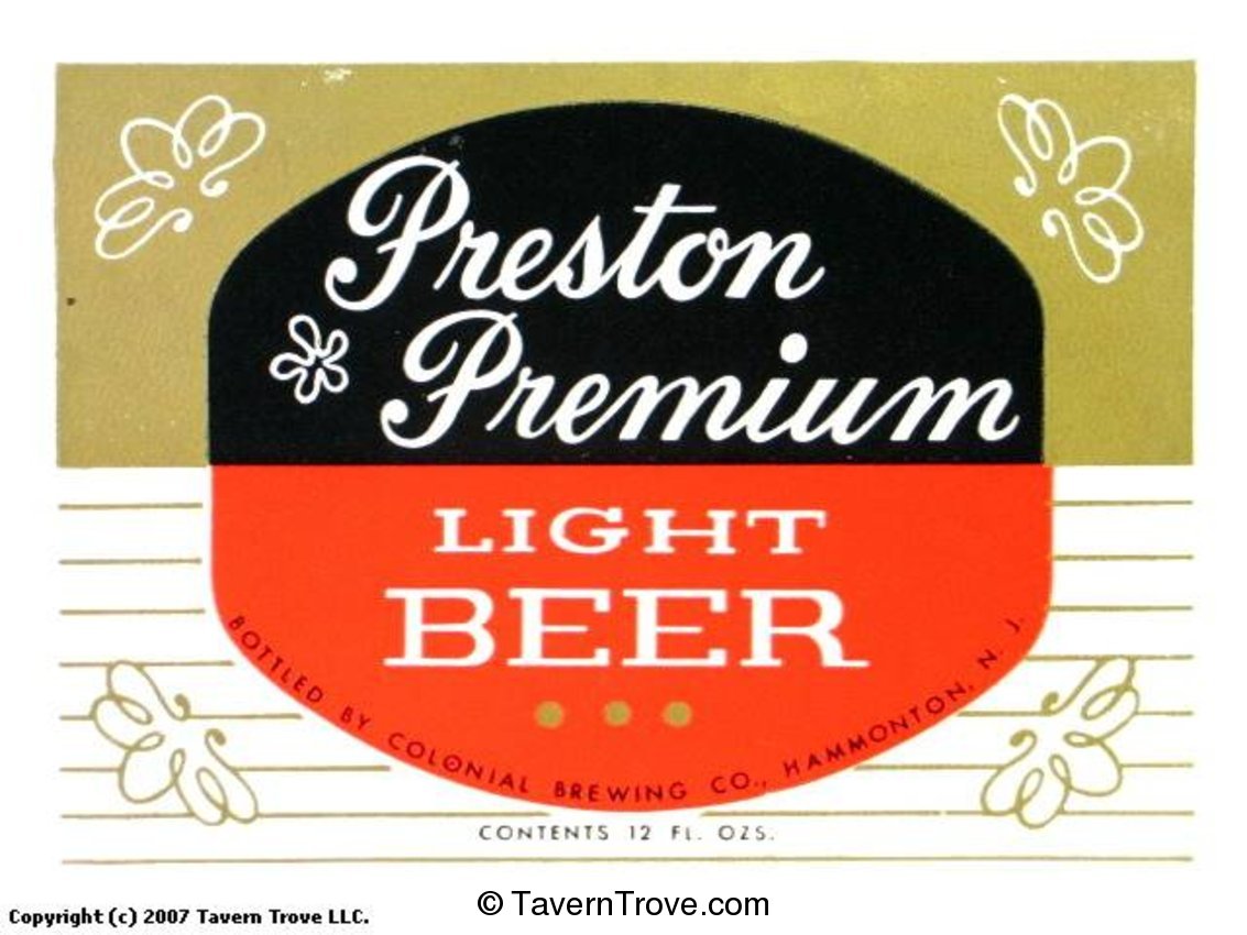 Preston Premium Light Beer