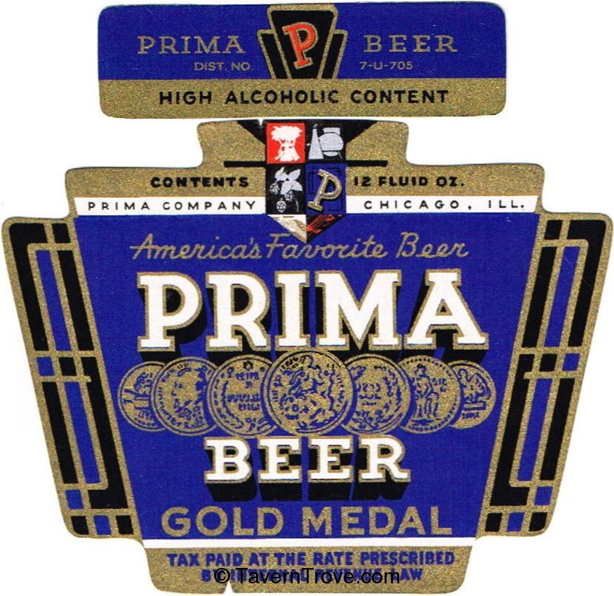 Prima Gold Medal Beer