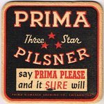 Prima Three Star Pilsner Beer