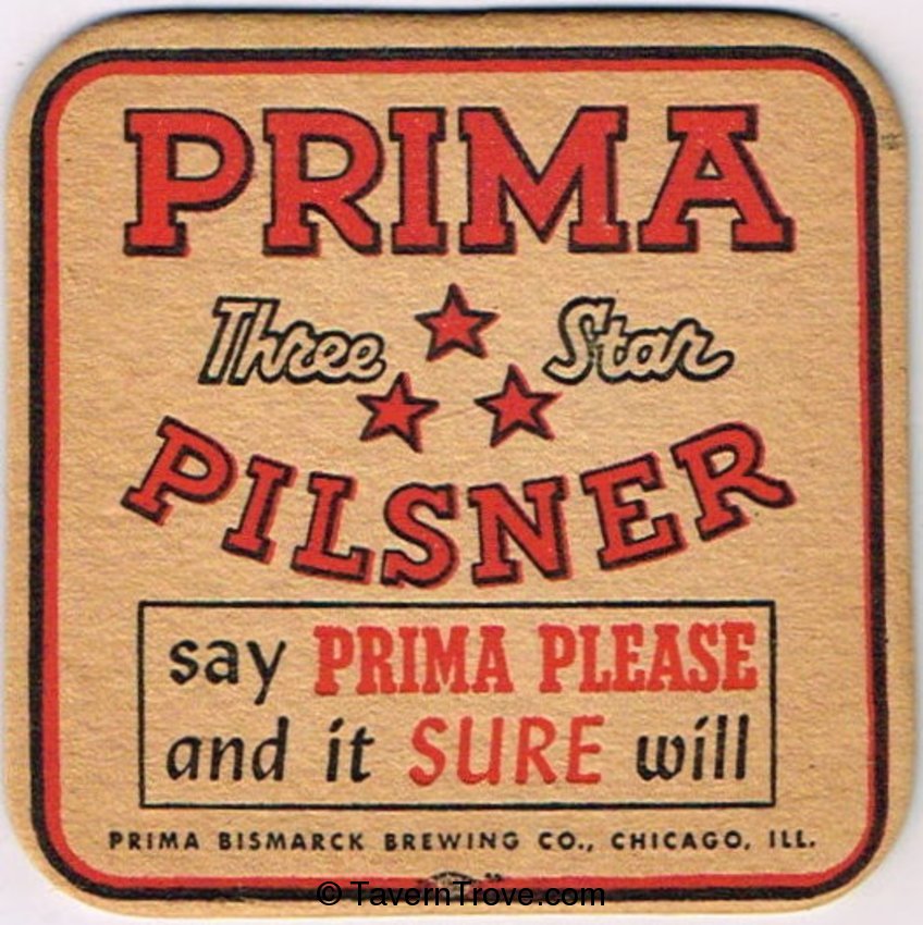 Prima Three Star Pilsner Beer