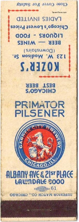 Primator Pilsener Beer