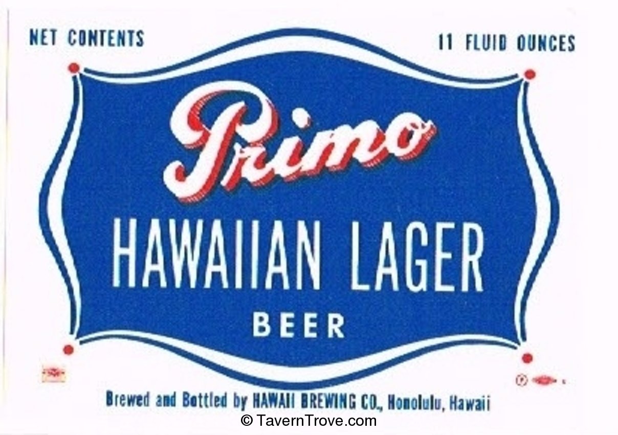Primo Hawaiian Lager Beer
