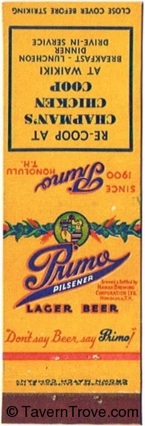 Primo Pilsener Lager Beer