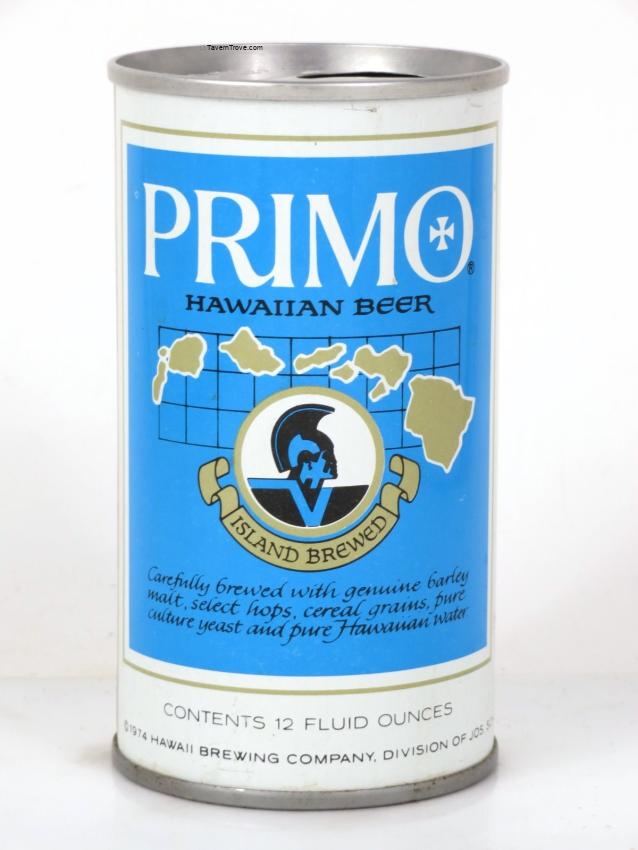 Primo Hawaiian Beer (light blue)