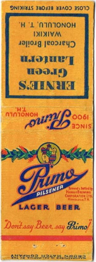 Primo Pilsener Lager Beer