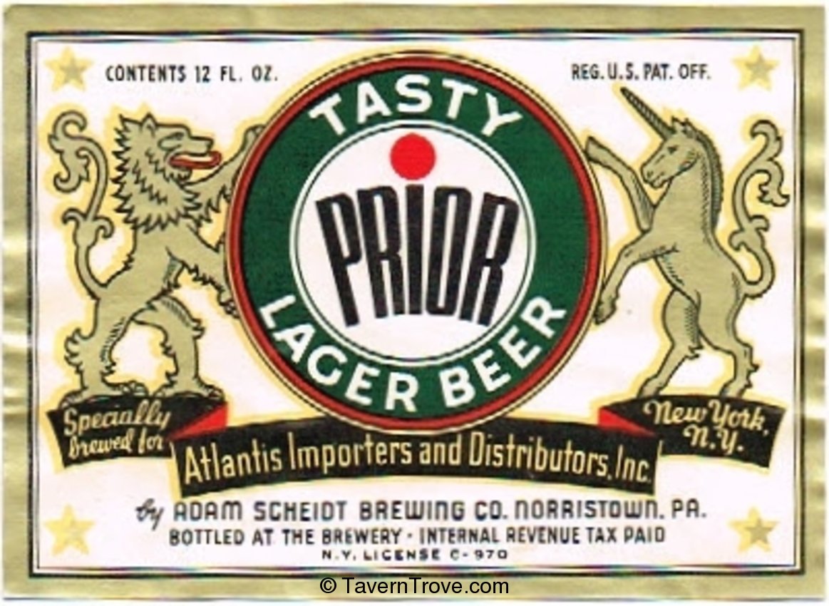 Prior Lager Beer 