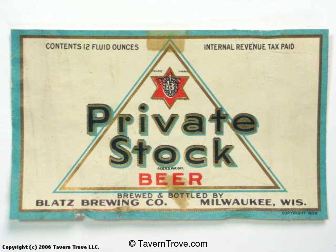 Private Stock Beer