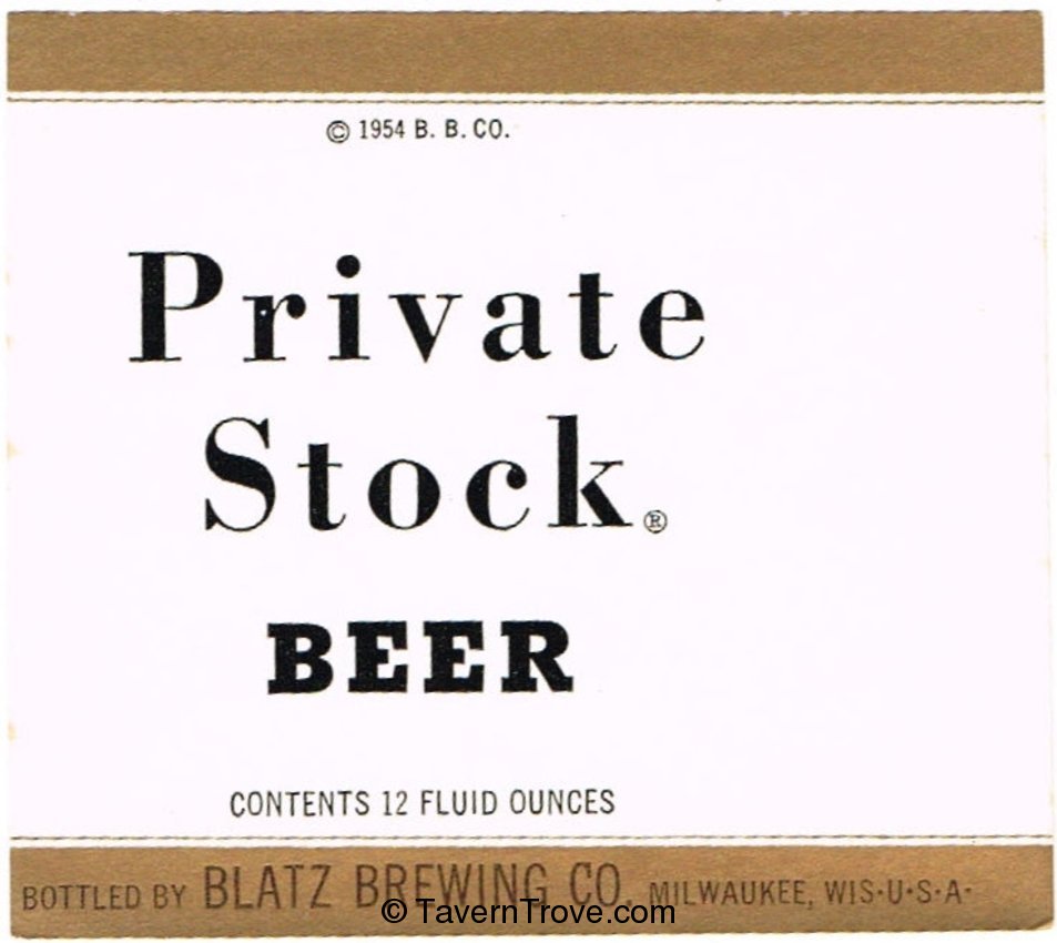Private Stock Beer