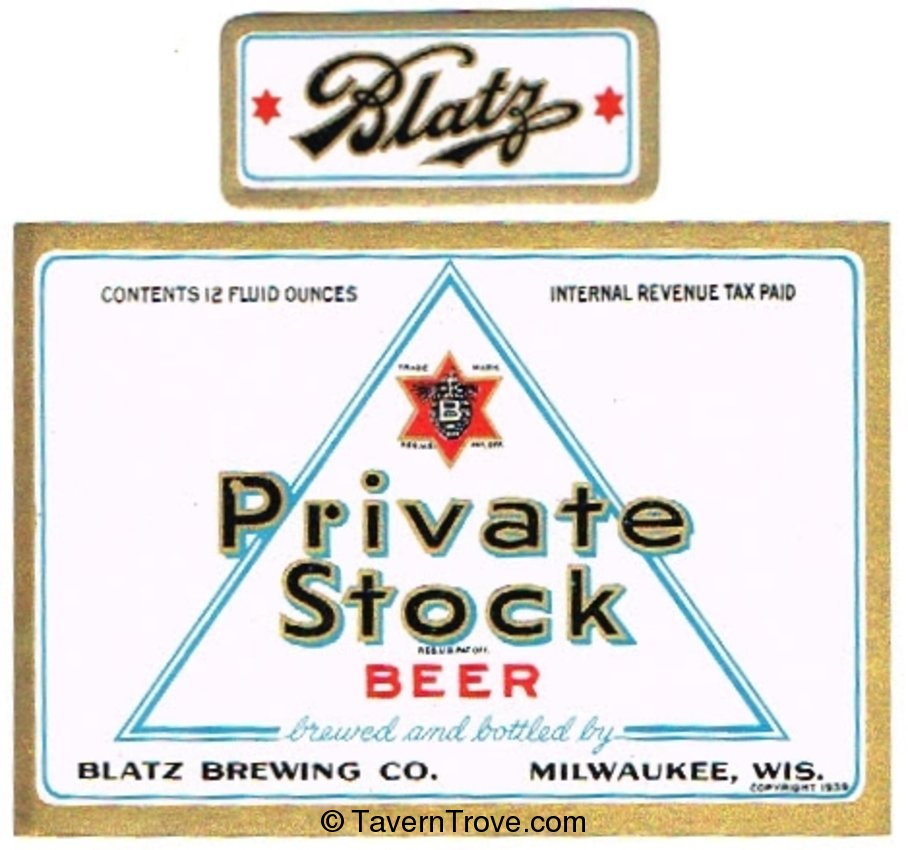 Private Stock Beer 