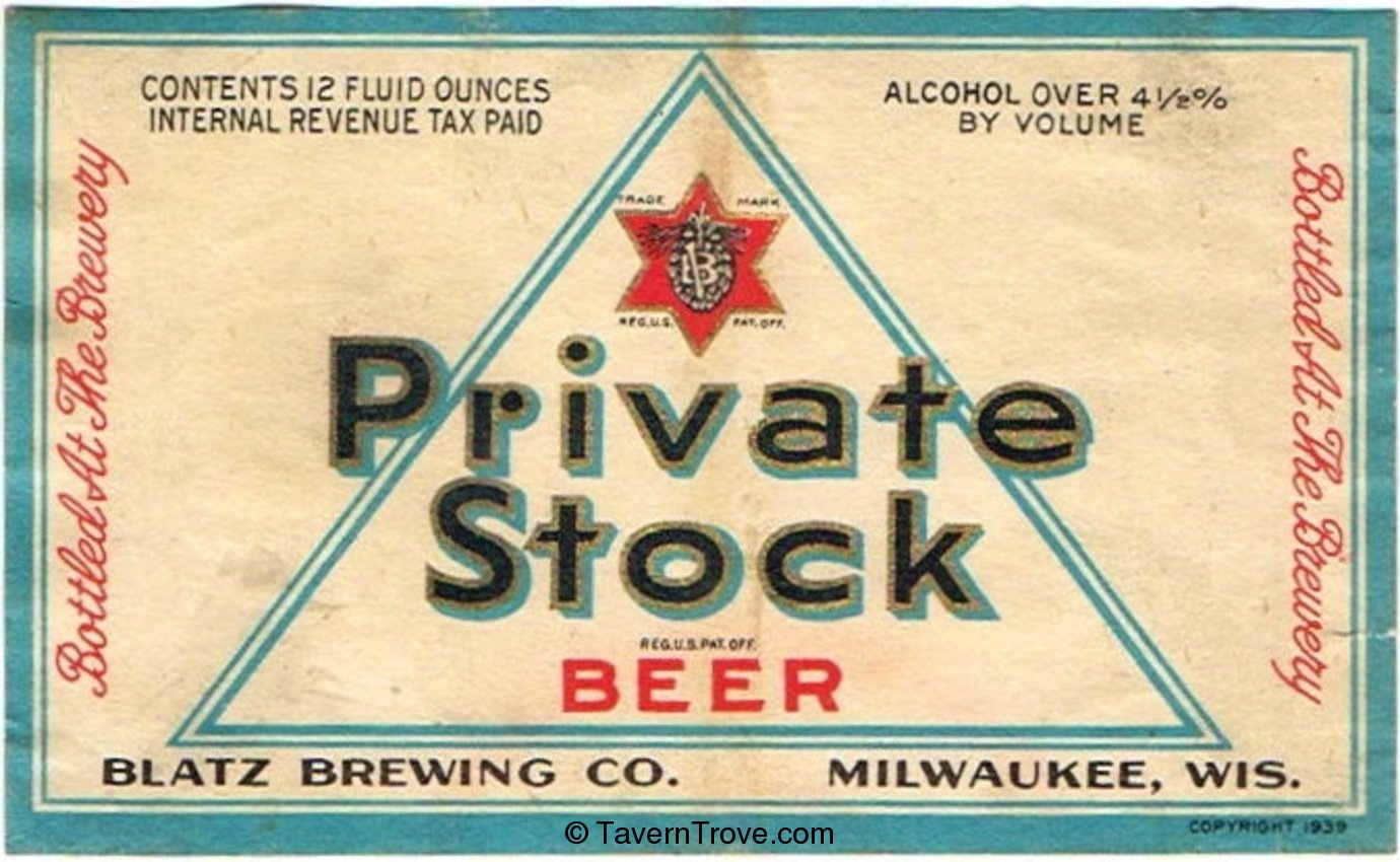 Private Stock Beer