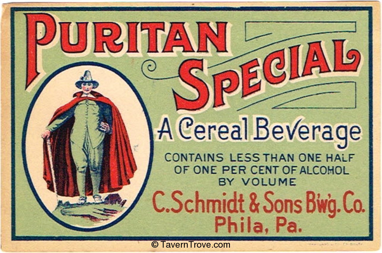 Puritan Special Cereal Beverage