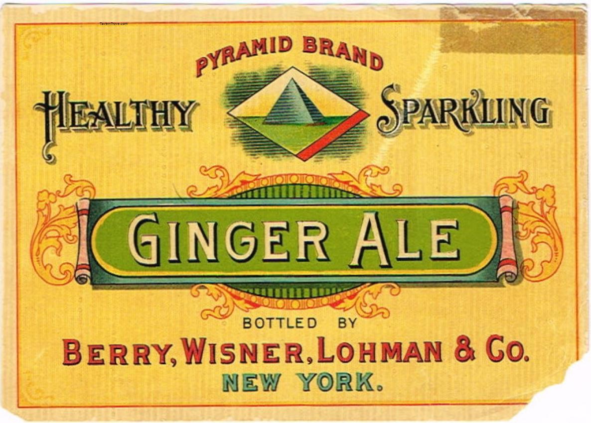 Pyramid Ginger Ale Berry Wisner &  Lohman New York