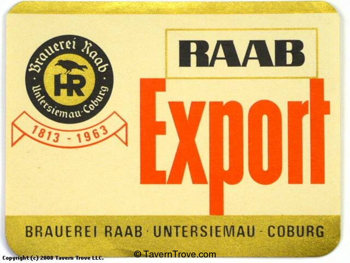 Raab Export Bier