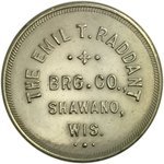 Raddant Beer keg deposit token