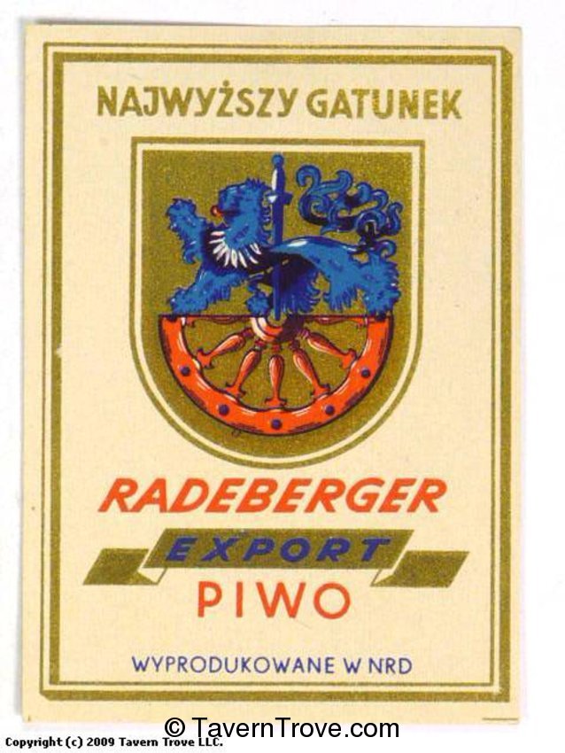 Radeberger Export Piwo