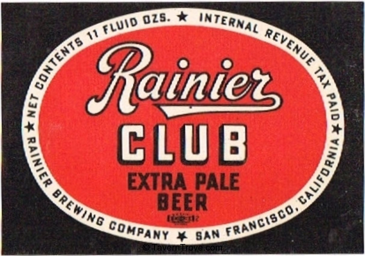 Rainier Club Extra Pale Beer