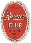Rainier Club Extra Pale Beer