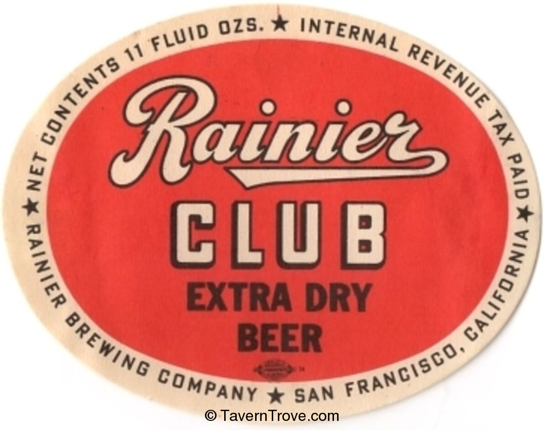 Rainier Club Extra Dry Beer