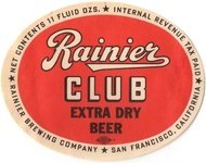 Rainier Club Extra Dry Beer