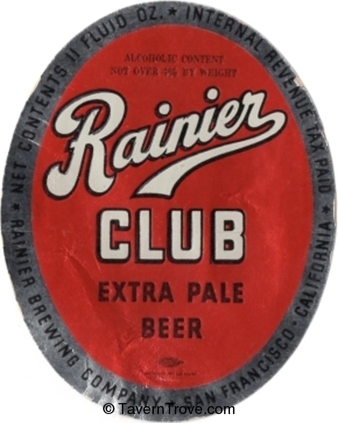 Rainier Club Extra Pale Beer