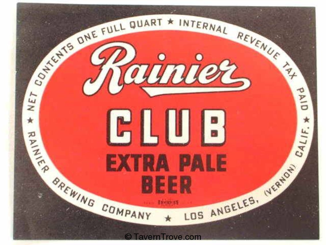 Rainier Club Extra Pale Beer