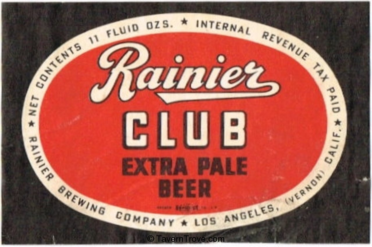 Rainier Club Extra Pale Beer