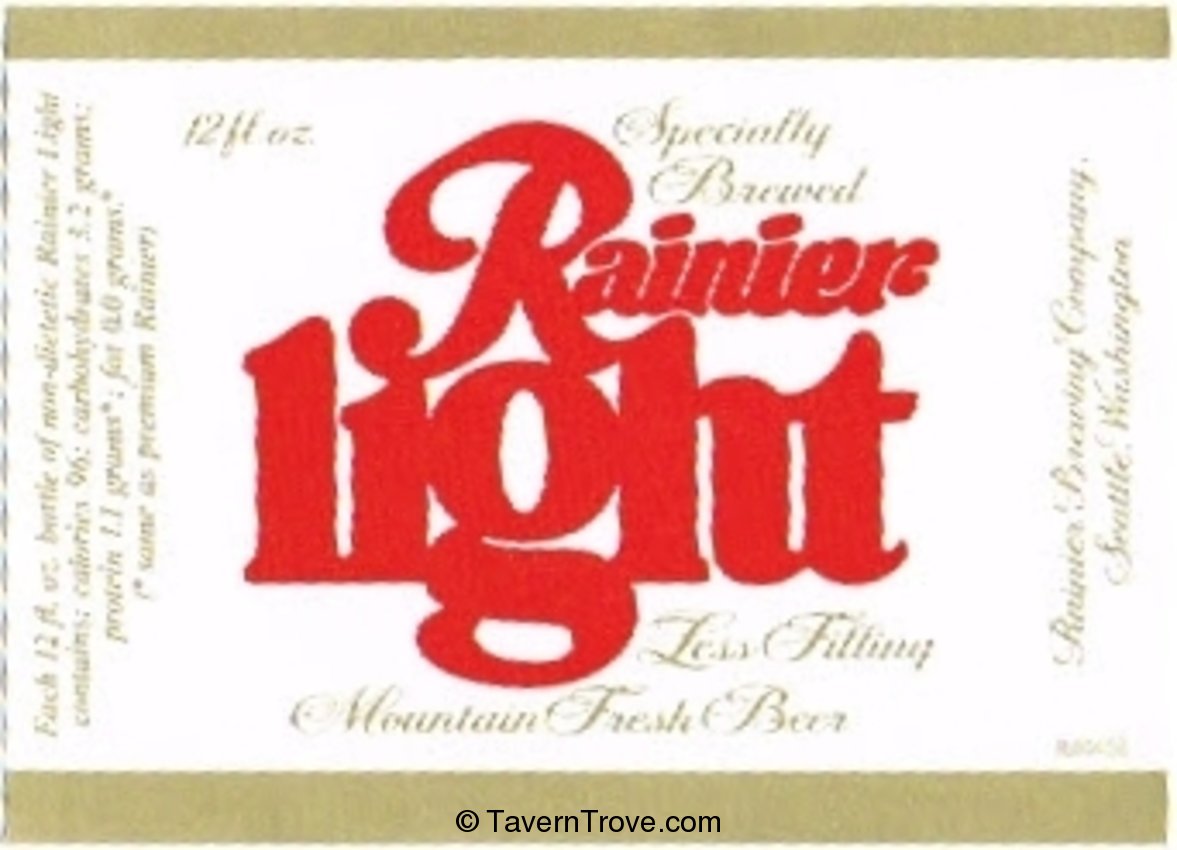 Rainier Light Beer 