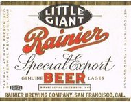 Rainier Special Export Beer