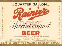 Rainier Special Export Beer