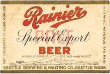 Rainier Special Export Beer