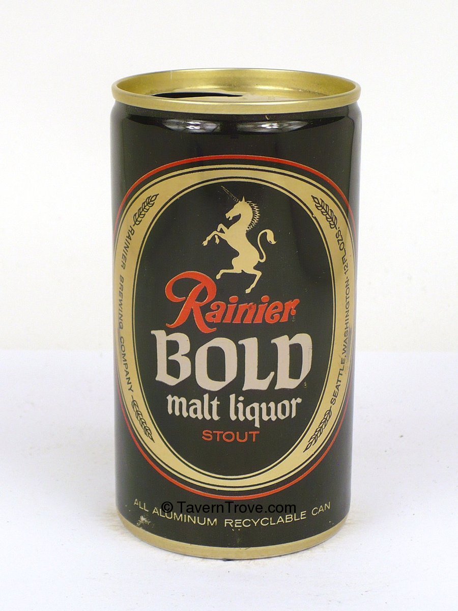 Item 17808 1969 Rainier Bold Stout Malt Liquor Tab Top Can T11213