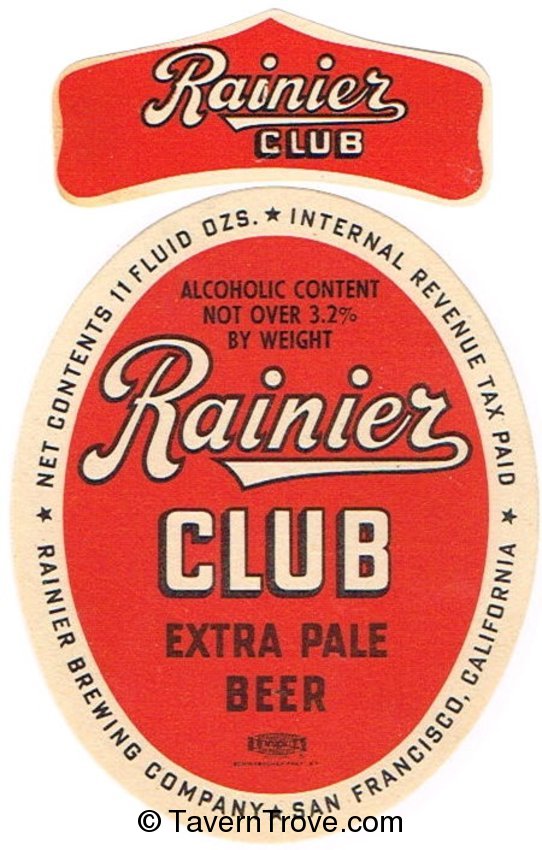 Rainier Club Extra Pale Beer