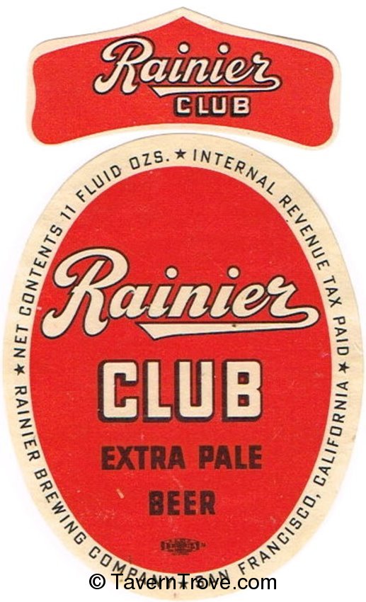 Rainier Club Extra Pale Beer