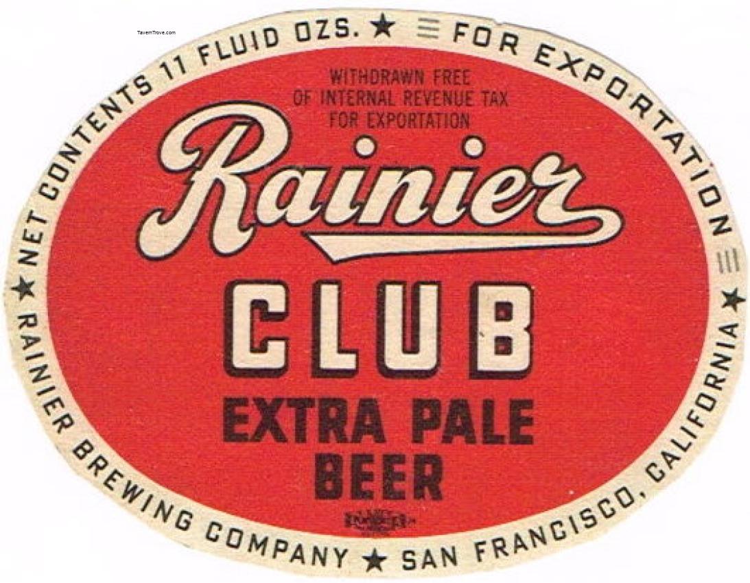 Rainier Club Extra Pale Beer