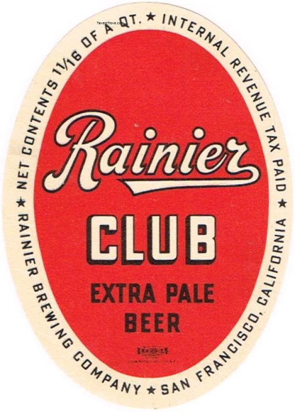 Rainier Club Extra Pale Beer